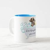 WIENER HOND BUBBELBAD KOFFIE MOK (Voorkant links)