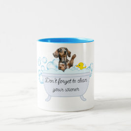 WIENER HOND BUBBELBAD KOFFIE MOK