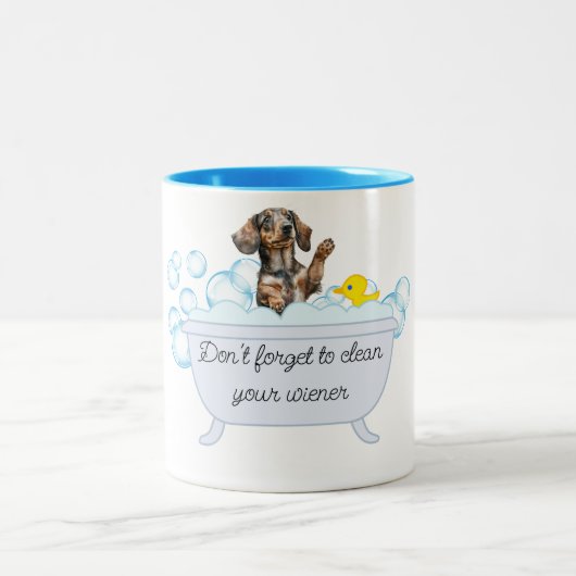 WIENER HOND BUBBELBAD KOFFIE MOK (Center)