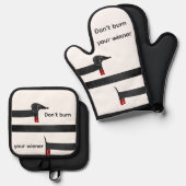 Wiener Hond Ovenwant & Pannenlap Set (Voorkant / Achterkant)