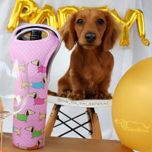 Wiener Hond Wijnzak Hostess Gift