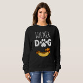 Wiener Hond Worst Hond Dachshund Dackel Teckel Sle Trui (Voorkant volledig)