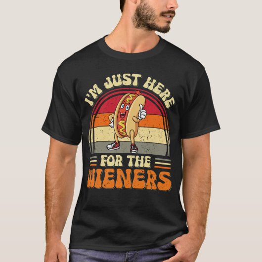 Wiener Hot Dog Grappig Grillen Voedsel Liefhebber  T-shirt (Voorkant)