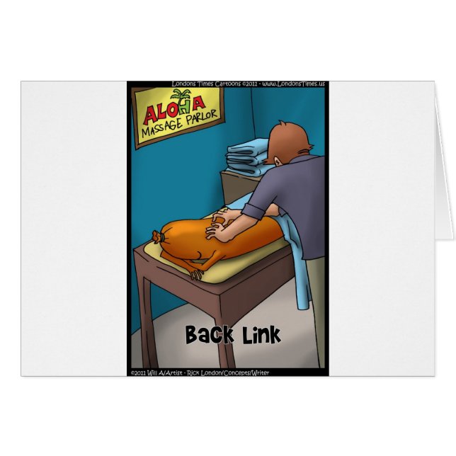 Wiener Massage oftewel Backlink Grappige Cadeaus & (Voorkant Horizontaal)