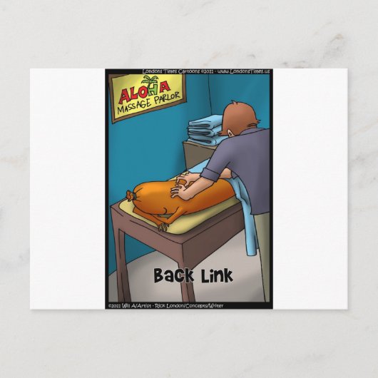 Wiener Massage oftewel Backlink Grappige Cadeaus & Briefkaart (Voorkant)