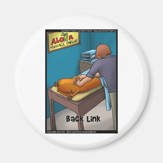 Wiener Massage oftewel Backlink Grappige Cadeaus & Magneet (Voorkant)