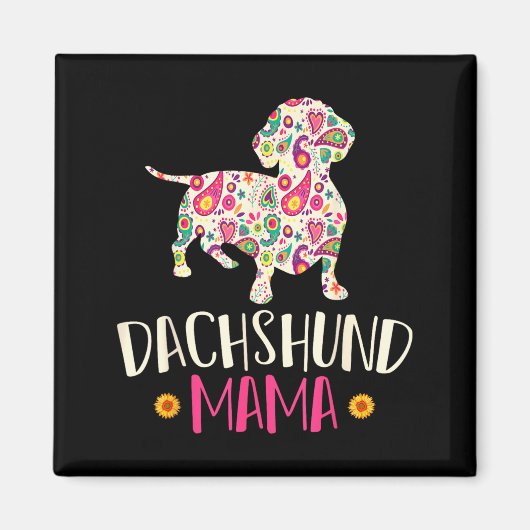 Wiener Moeder Weenie Hond Vintage Dachshund Magneet (Voorkant)