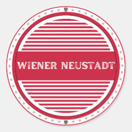Wiener Neustadt City Emblem Austrian Identity Ronde Sticker