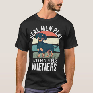 Wiener Vader Wiener Liefde Echte Mannen Spelen Met T-shirt