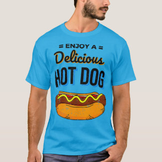 Wiener Weenie Frankfurter geniet van een heerlijk T-shirt
