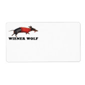 Wiener Wolf Boek Bord Etiket (Voorkant)