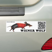 Wiener Wolf Bumpersticker (Op auto)