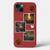 Wiener Wonder: Teckel Fotocollage iPhone Case (Achterkant)