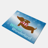 Wiener Wonderland Dachshund Deurmat (Schuin)