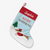 Wiener Wonderland Gepersonaliseerd Kleine Kerstsok (Voorkant (Hangend))