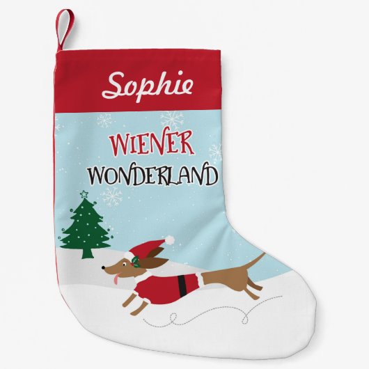 Wiener Wonderland Gepersonaliseerd Kleine Kerstsok (Voorkant)