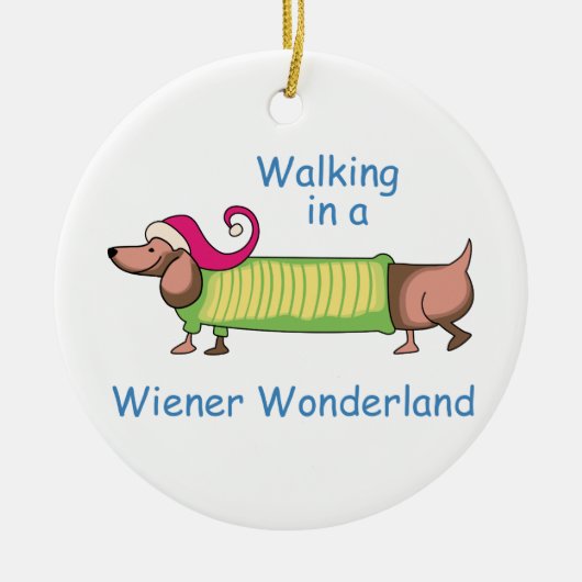 Wiener Wonderland Keramisch Ornament (Voorkant)