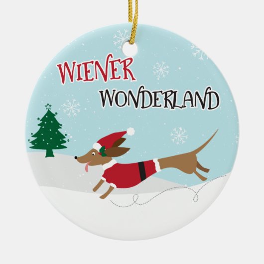 Wiener Wonderland Keramisch Ornament (Voorkant)