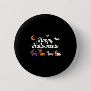 Wienerse Heks Gelukkig Halloweenie Schattig Hallow Ronde Button 5,7 Cm