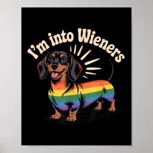 Wienerse Hond Lgbtq Gay Pride Poster