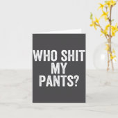 Wiens Broek Grappige Dwaze Uitdrukking Stud Cringe Kaart (Gele Bloem)