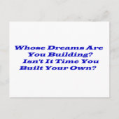 Wiens dromen?  Postkaarten (Voorkant)