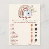 Wiens functies zijn mammie baby shower games briefkaart (Voorkant)