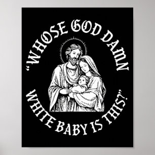 Wiens God Witte Baby Is Dit Kerstmis  Poster