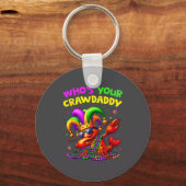Wiens is je Crawdaddy Crawfish Jester Kralen Grapp Sleutelhanger (Voorkant)