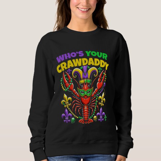 Wiens is jouw Crawdaddy Crawfish Jester Geschenk Trui (Voorkant)