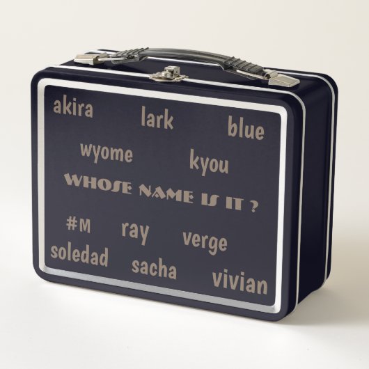 WIENS NAAM IS HET ? door METROPOLIM / ZWART (Voorkant)