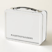 Wiens naam is het ? Metalen lunchbox van Metropool (Achterkant)