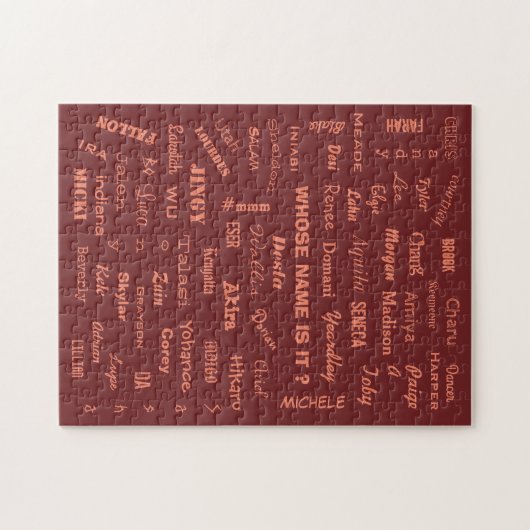 Wiens naam is het? Puzzle of Names Legpuzzel (Horizontaal)