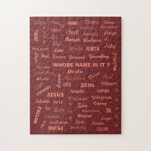 Wiens naam is het? Puzzle of Names Legpuzzel (Verticaal)