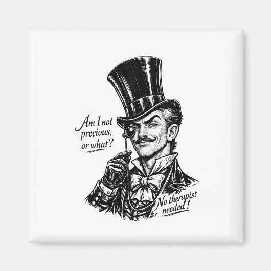 Wiens schat?! Wittige Lord karikatuur Magneet (Voorkant)