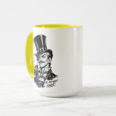 Wiens schat?! Wittige Lord karikatuur Mok (Voorkant links)