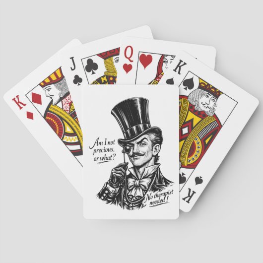 Wiens schat?! Wittige Lord karikatuur Pokerkaarten (Achterkant)