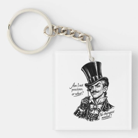 Wiens schat?! Wittige Lord karikatuur Sleutelhanger (voorkant)
