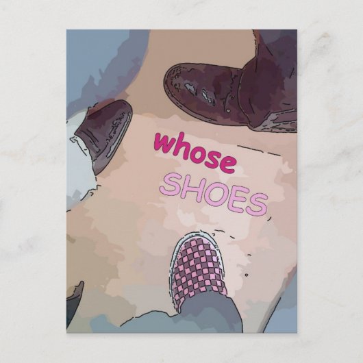 Wiens schoenen briefkaart (Voorkant)