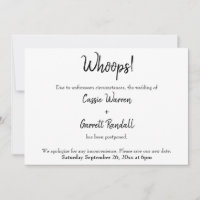 "Wieps!" Uitgestelde aankondiging huwelijk