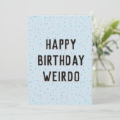 wiercard voor blije verjaardag kaart (Staand voorkant)