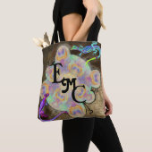 Wierd Lizard Monogram Intials Bag Tote Bag (Dichtbij)
