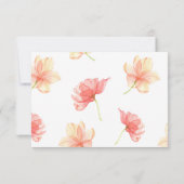 Wierige bloemenfoto save the date aankondiging (Achterkant)