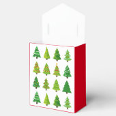 Wierige kerstbomen Aanpasbaar Bedankdoosjes (Geopend)