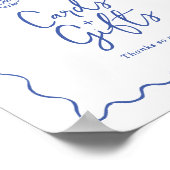 Wierige krabbeldoodlekaarten en cadeauschild poster (Hoek)