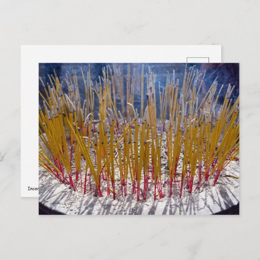 Wierook in een tempel - Zhongdian, Yunnan, China Briefkaart (Voorkant / Achterkant)