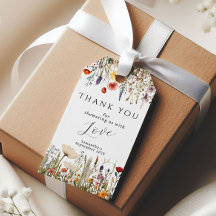 Wierook Wilde Bloem Baby Shower Dankjewel