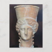Wierookbrander van het hoofd van een vrouw briefkaart (Voorkant)