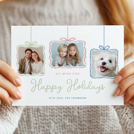 Wierookkleurige Pastelkleurige Cadeau Doos Foto Feestdagenkaart