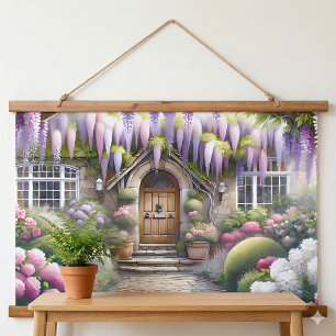 Wierookte Tuinpaddentje in Cottage Stijl Hangend Wandkleed